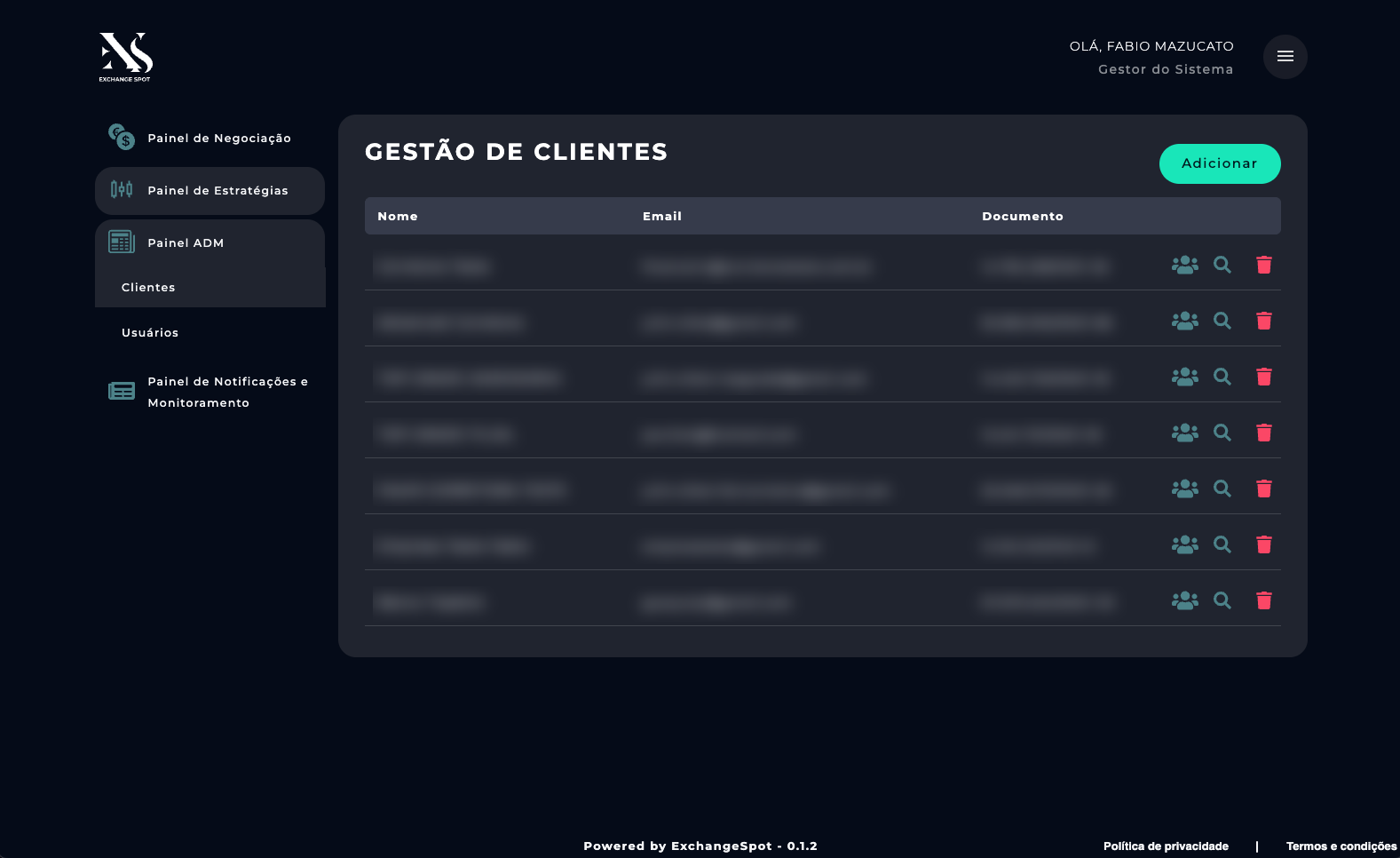 Gestão de Clientes