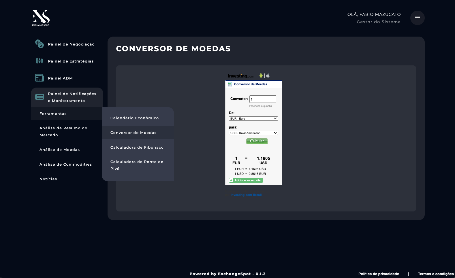 Conversor & ferramentas de mercado