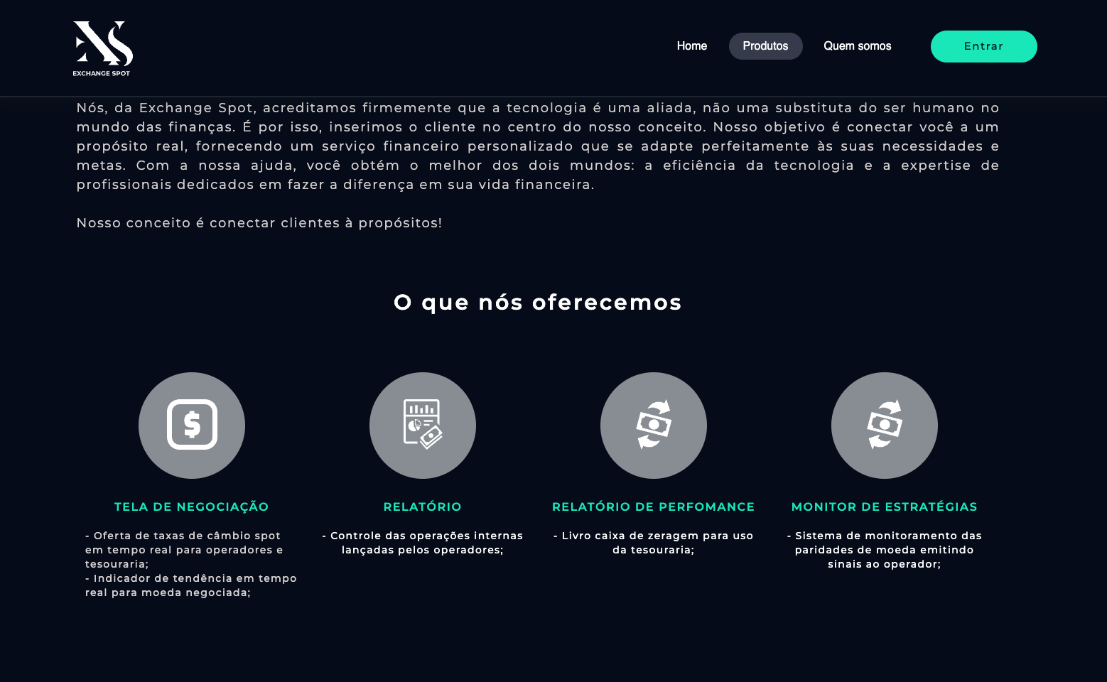 Produtos — O que oferecemos