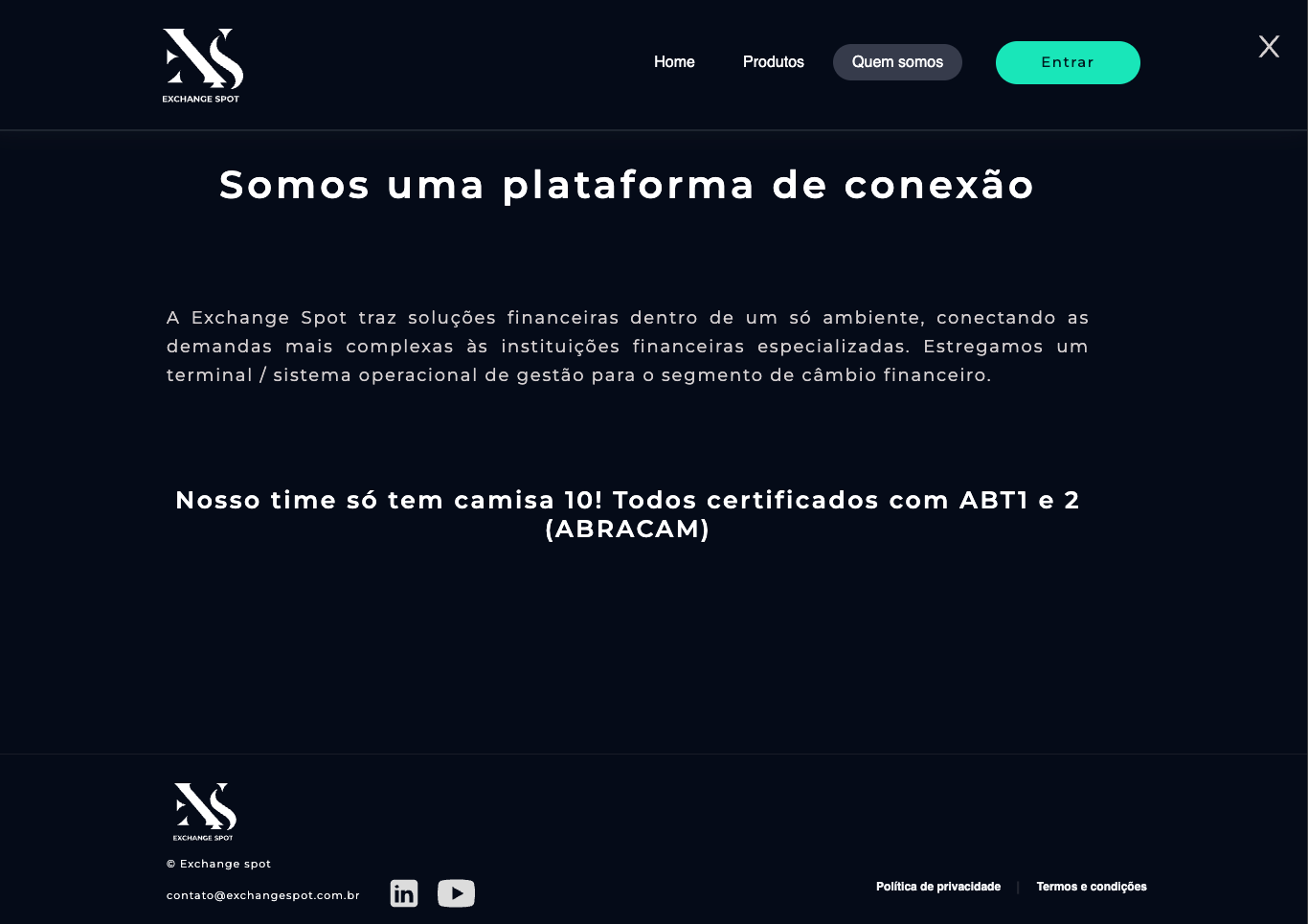 Quem somos — Plataforma de conexão
